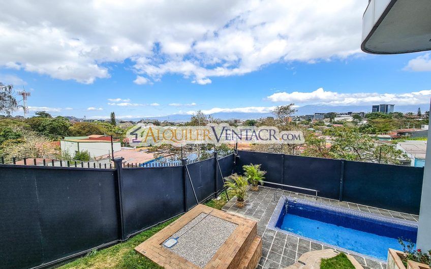 Penthouse de 150 m2 con vista y línea blanca en San Rafael Escazú