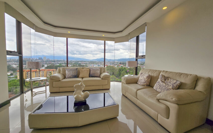 Penthouse de 3 habit. con full vistas en Bello Horizonte Escazú