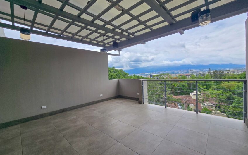 Jaboncillos Escazú! Condo con vista / jardín y línea blanca