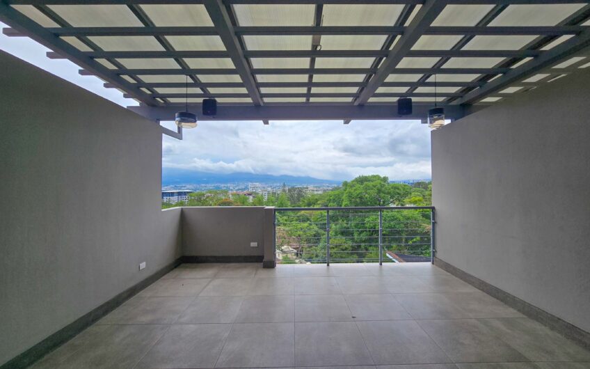 Jaboncillos Escazú! Condo con vista / jardín y línea blanca