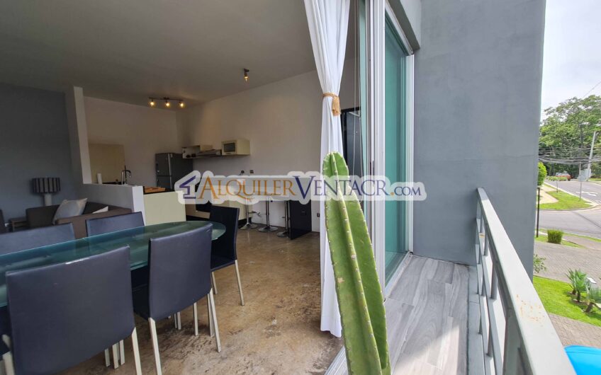 Condo Loft amueblado con vista en Guachipelín x Multiplaza Escazú