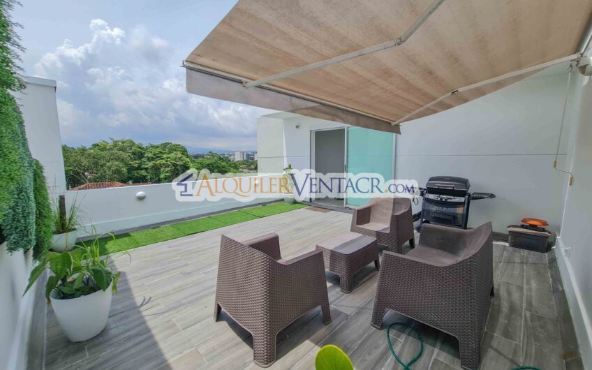 Condo Loft amueblado con vista en Guachipelín x Multiplaza Escazú