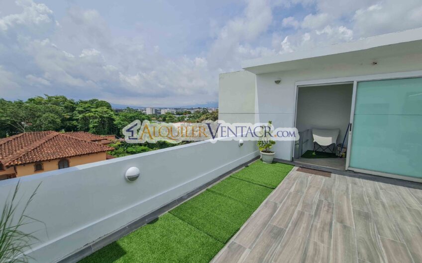 Condo Loft amueblado con vista en Guachipelín x Multiplaza Escazú